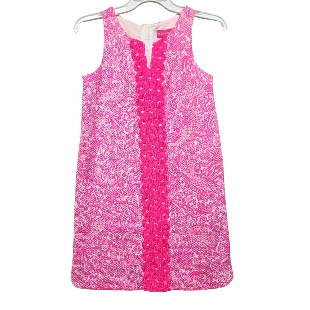 Lilly Pulitzer for Target Girls Pink Shift Dress Size L 10/12